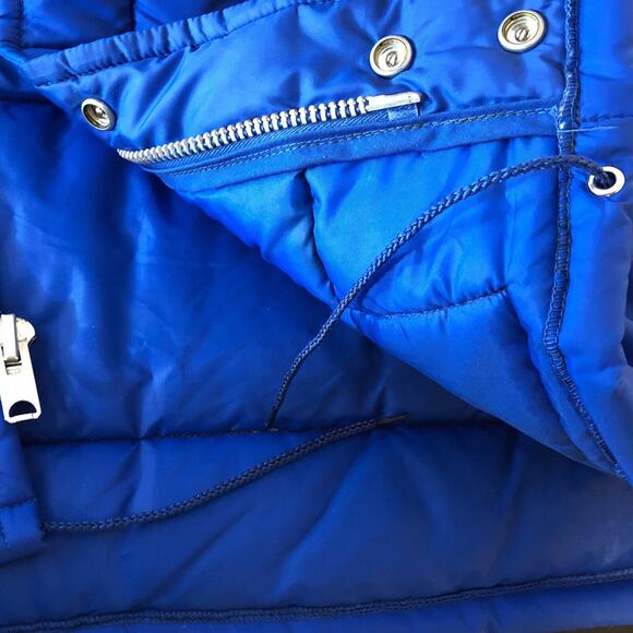Vintage 1970’s Puffer Jacket Swingster Michelin Arctic Blue w/Yellow Mens Large - Picture 6 of 12